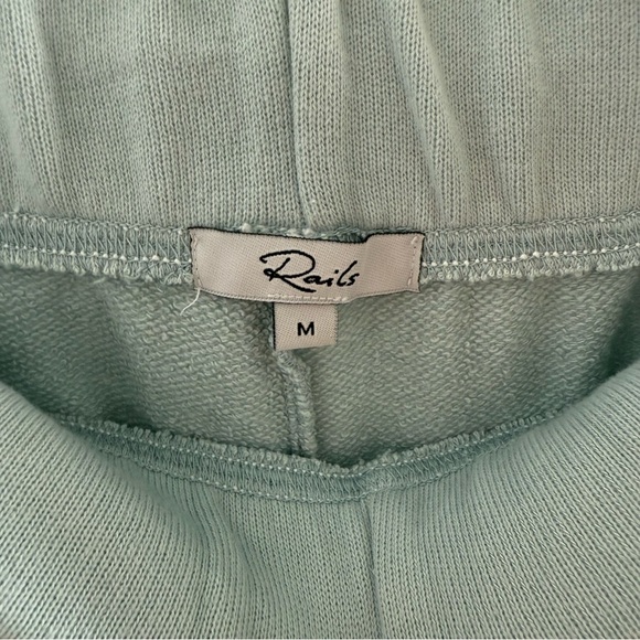 Rails light baby blue high-waisted long French Terry shorts - Medium - Picture 3 of 4